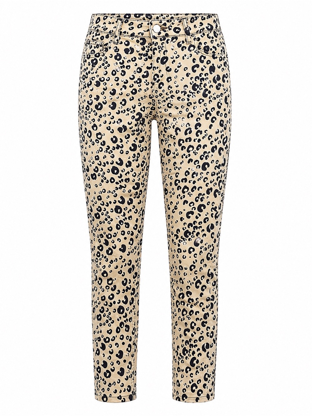 Scotch & Soda leopard La bohemians mid rise skinny pants, size 25
